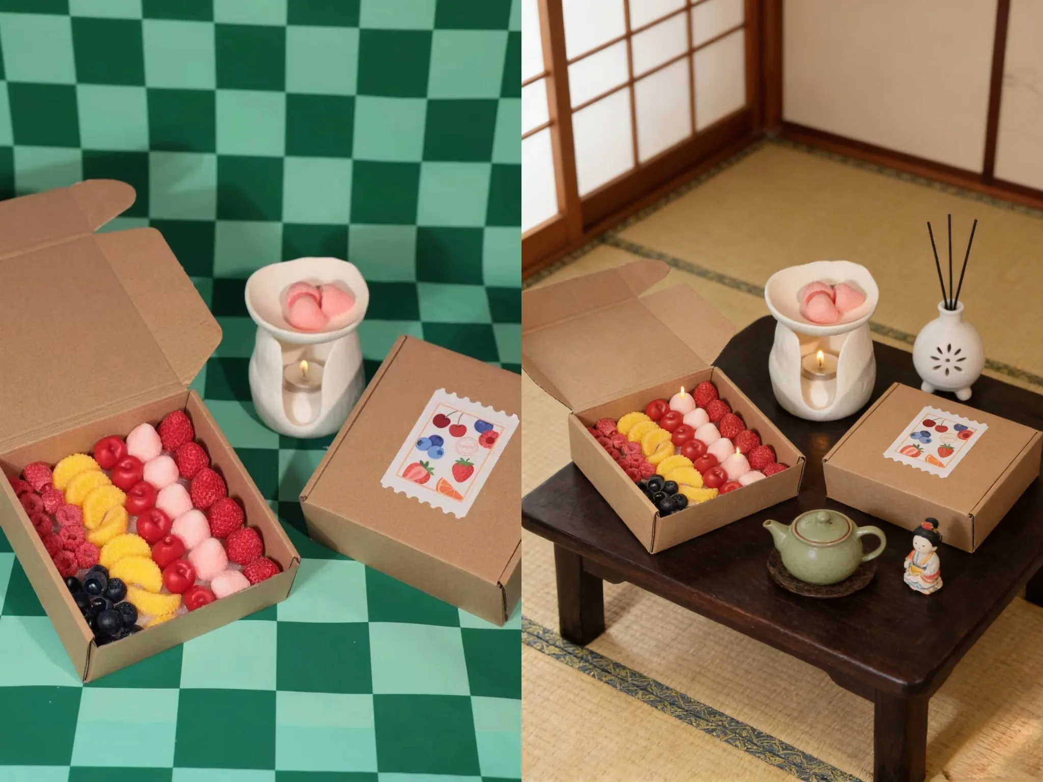 Fruit scented wax melt gift box