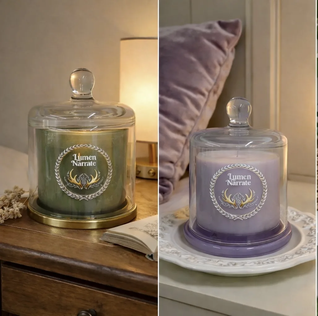 Golden Shield green candle alternate view