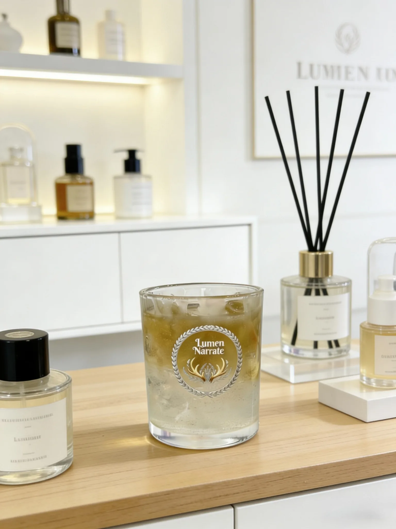 Honey Orchid Oolong Jelly Wax Candle lifestyle scene