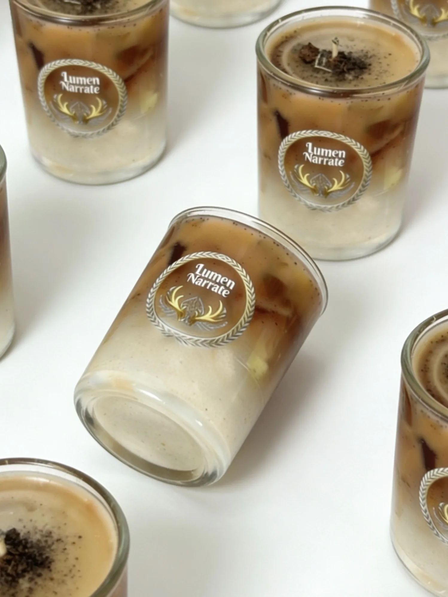 Mocha Roast Jelly Wax Candle batch or retail view