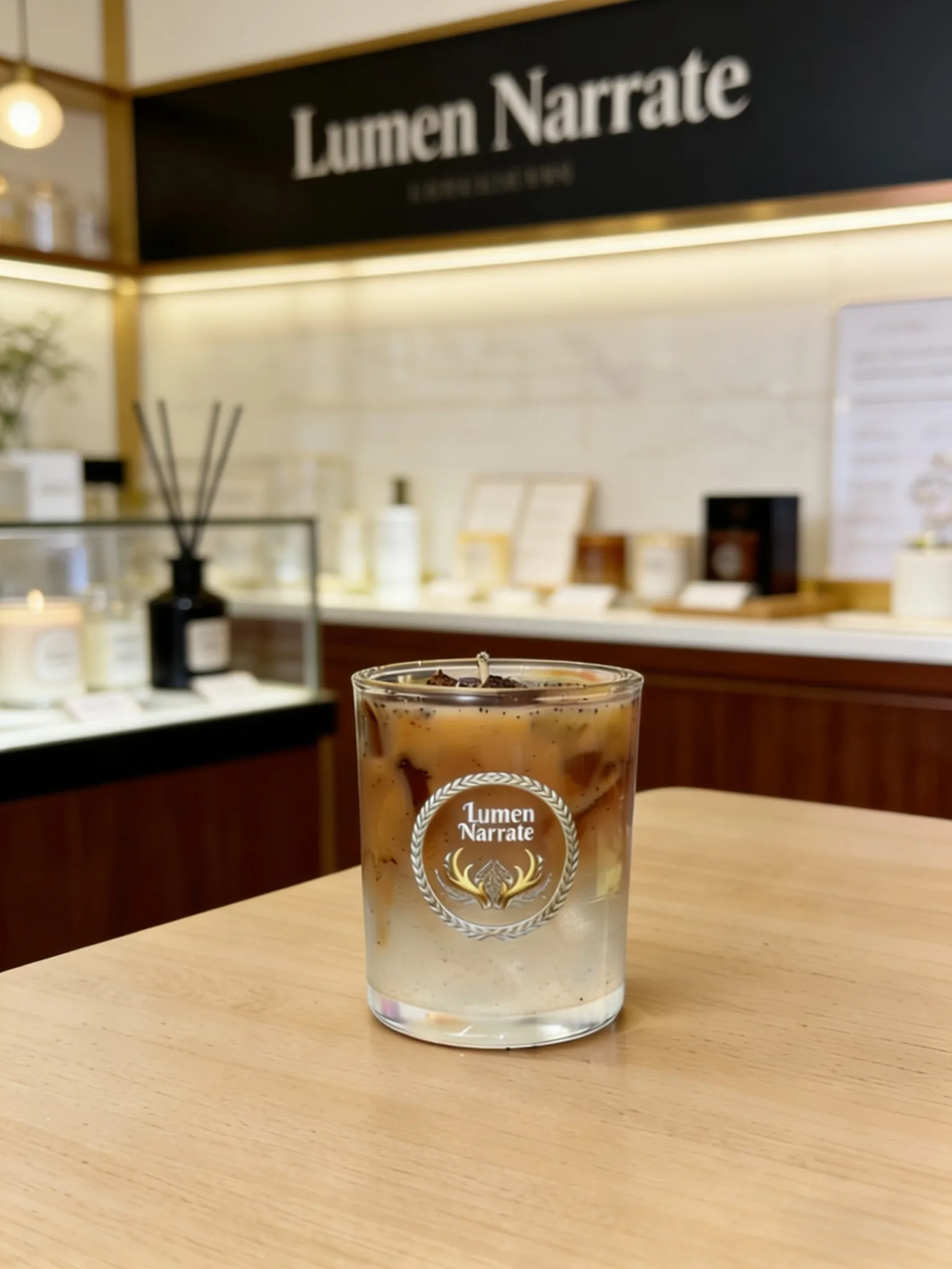 Mocha Roast Jelly Wax Candle lifestyle scene